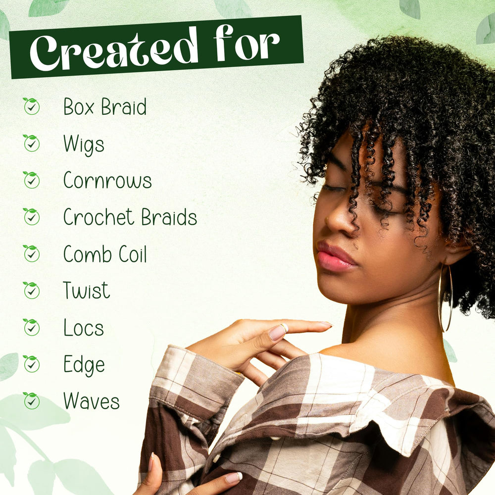 KAGA Neatbraid gel provides long-lasting hold with edge control on the hair