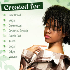 KAGA Neatbraid gel provides long-lasting hold with edge control on the hair