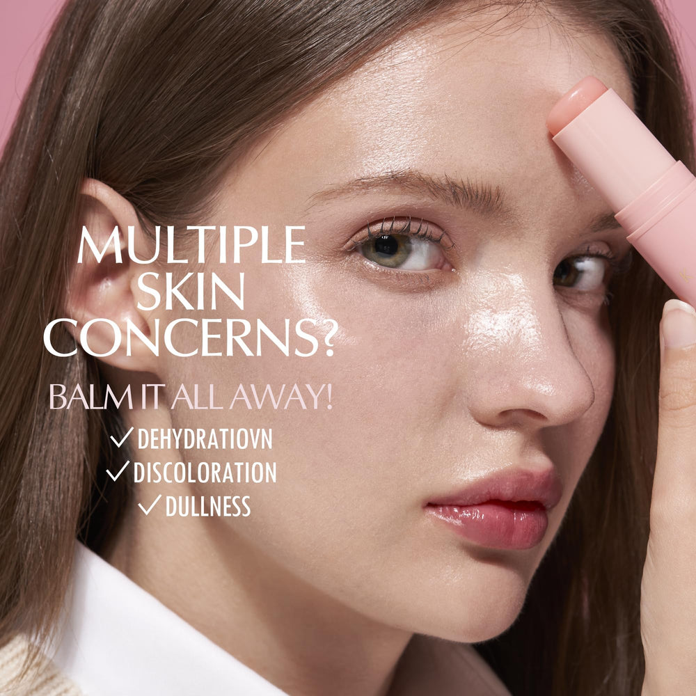 KAHI balm on lips swatch showing smooth, hydrating texture.