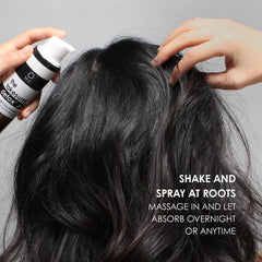 Tinted Kaia Naturals Takesumi Detox Dry Shampoo formula adds light coverage
