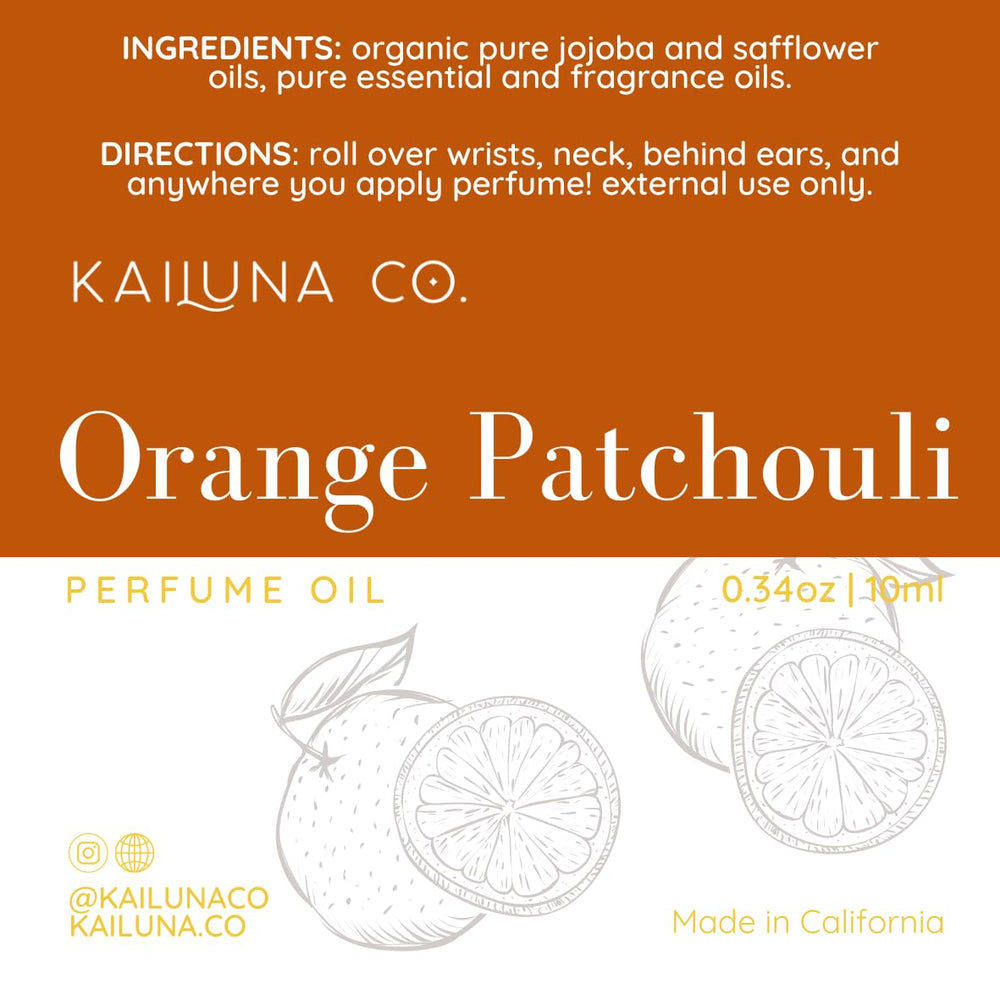 Kailuna Co. Orange Patchouli cruelty-free small-batch craft