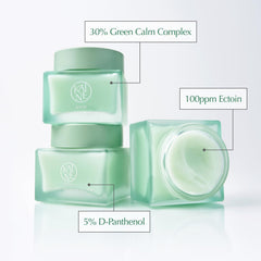 KAINE Green Calm Aqua cream with 30% Green Calm Complex calms and purifies skin.