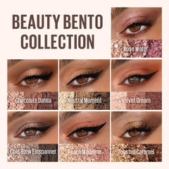 Kaja Beauty Bento 08 Chocolate Dahlia compact front view for travel use.