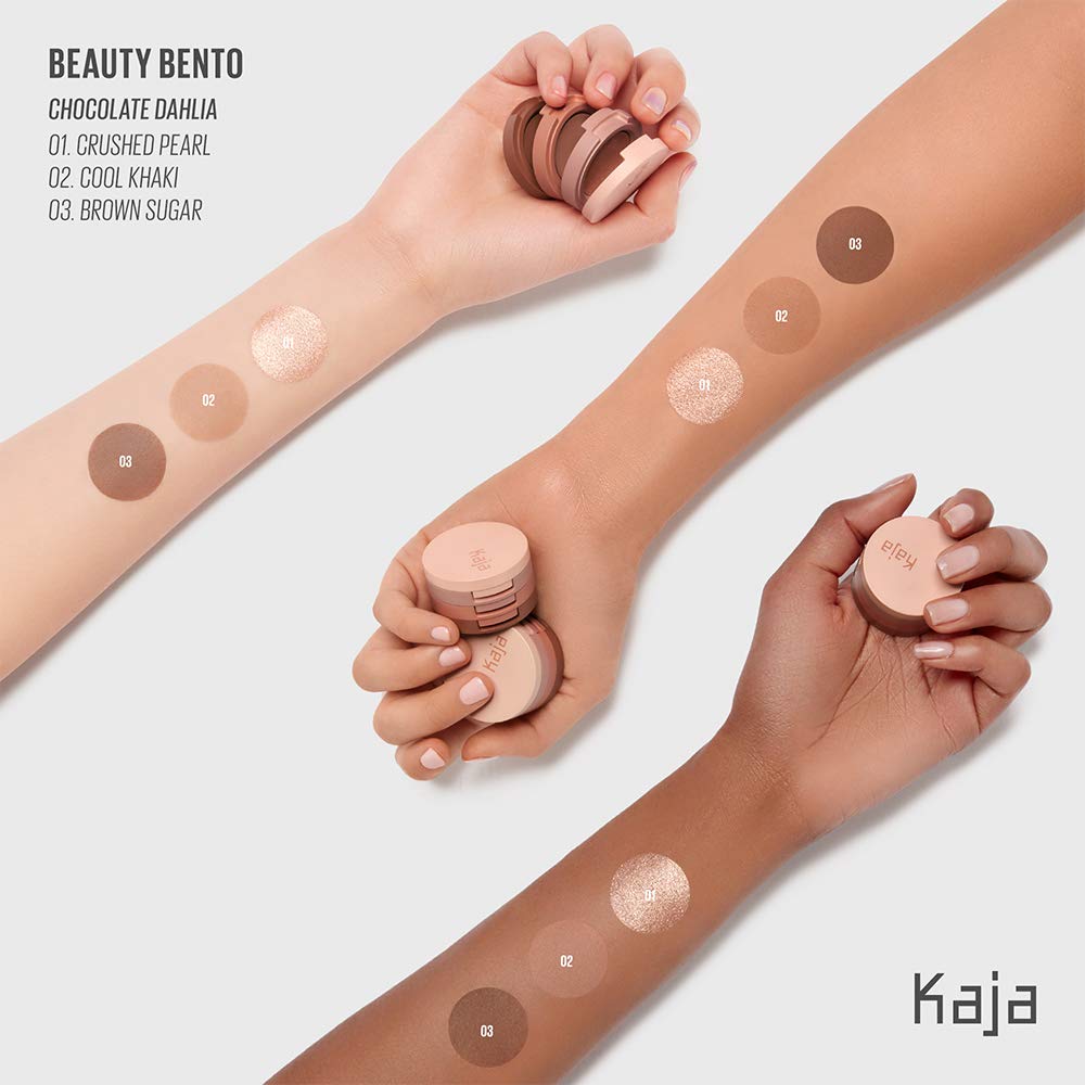 Kaja Beauty Bento compact on-the-go view highlights easy travel use.