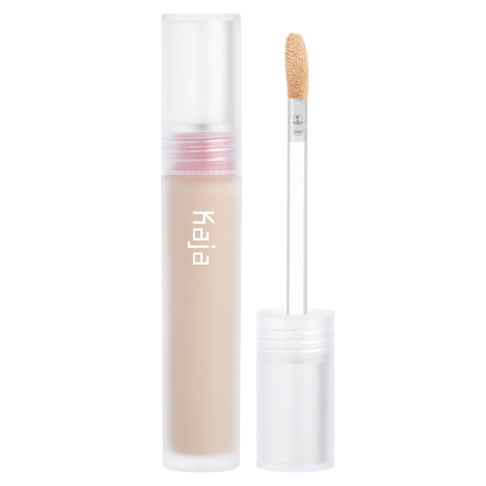 KAJA Don't Settle Concealer 04 Waffles bottle with lightweight texture