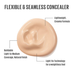 Kaja Don't Settle Concealer Banana Milk shade swatches display buildable coverage.