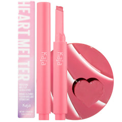 KAJA Heart Melter gloss-stick close-up showing rich shine and conditioning feel.
