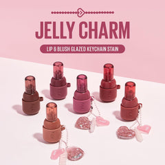 Kaja Jelly Charm 01 Cherry Spritz cheek blush delivers a natural flush.