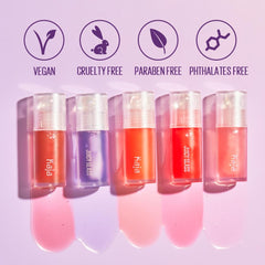 KAJA Juicy Glass Lip Oil applicator delivers precise, comfortable application.