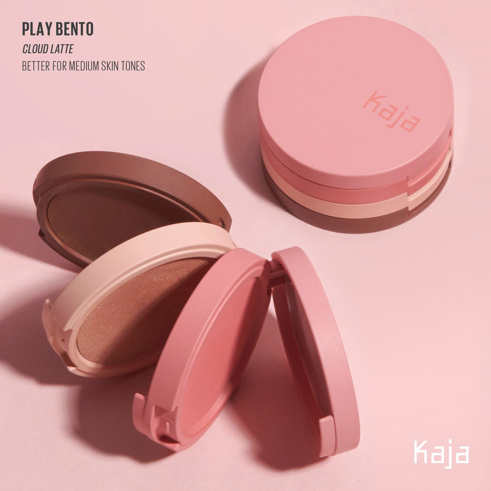 Kaja Play Bento Cloud Latte bronzer cream balm for easy blending