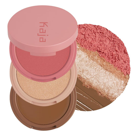 Kaja Play Bento 3-in-1 palette closed for portable touchups
