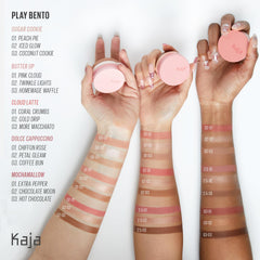 Kaja Play Bento Cloud Latte packaging and shade Cloud Latte on display