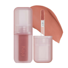 KAJA Whipped Dream bottle pour shows airy texture for effortless color.