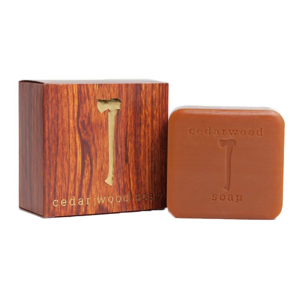 Kalastyle Cedar Wood Soap 2-pack bar side, cedar scent and skin-friendly cleansing