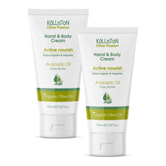 Kalliston organic avocado-olive oil lotion 2-pack, smooths and nourishes skin.