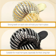 KALLORY compact design hair clip for quick styling on the go.