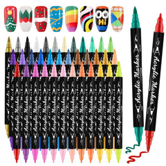 Kalolary 36 color nail art pens set with dual tips for precise lines and fills.