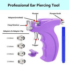 Kamija 316L surgical steel studs are hypoallergenic and durable.