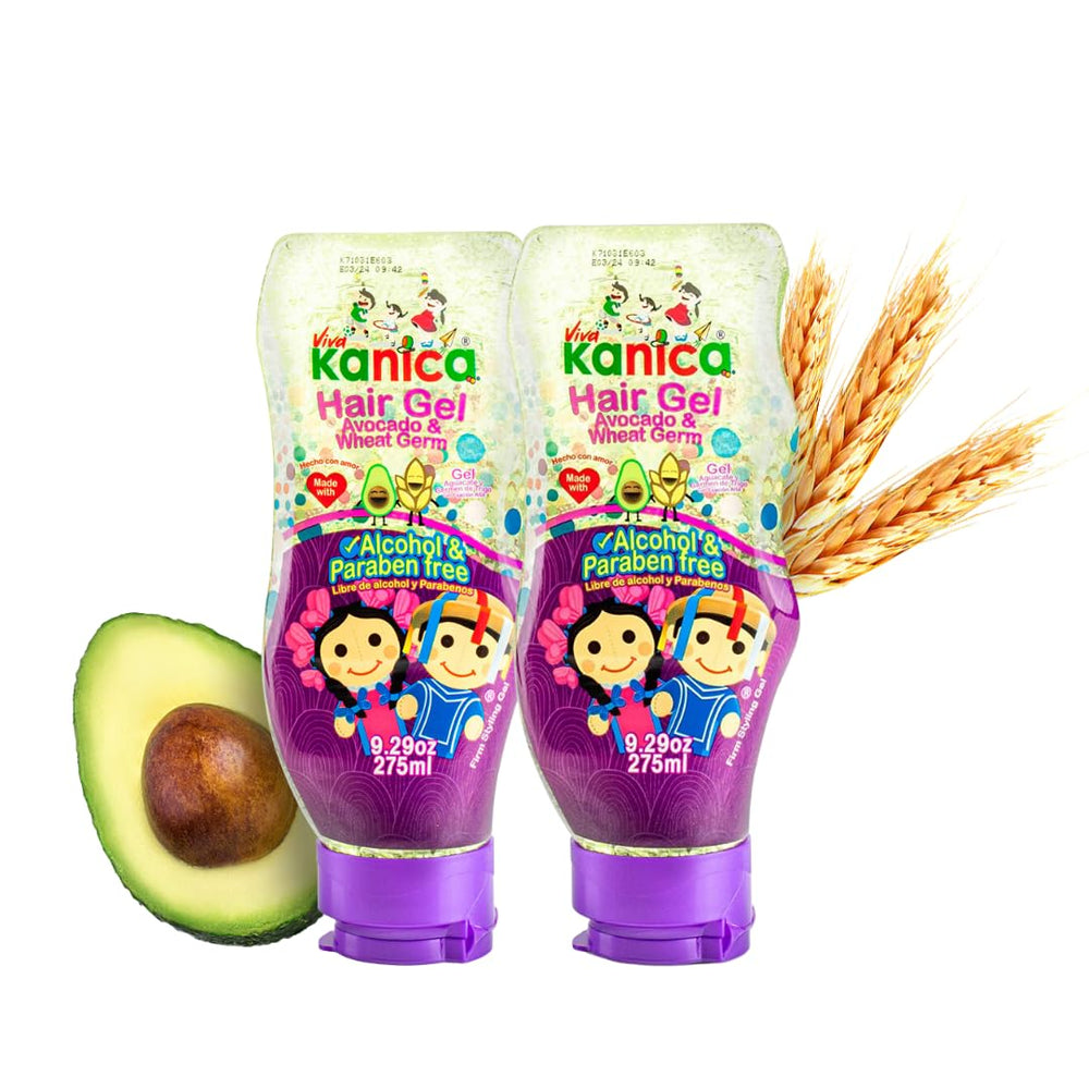 KANICA Gel Duo avocado-wheat-germ bottle for hydrating, all-hair-type styling