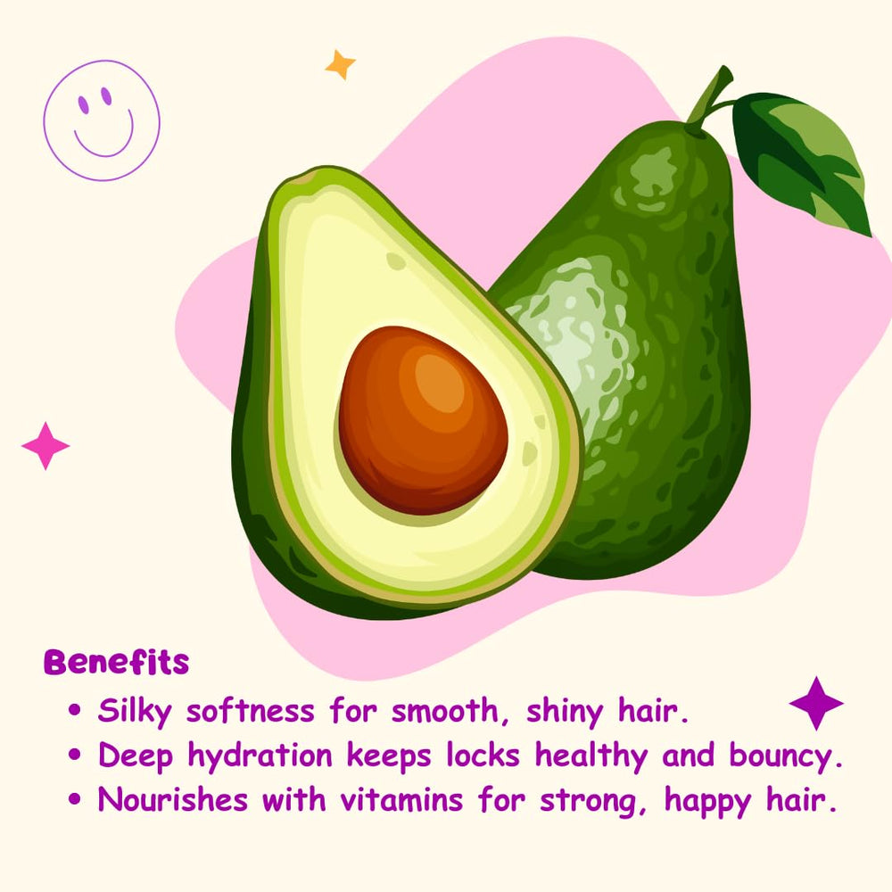 Scent note of avocado and wheat germ enhances daily styling
