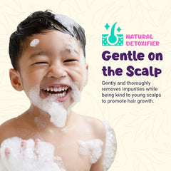 Paraben-free formula from KANICA provides safe, kid-friendly hair cleansing.