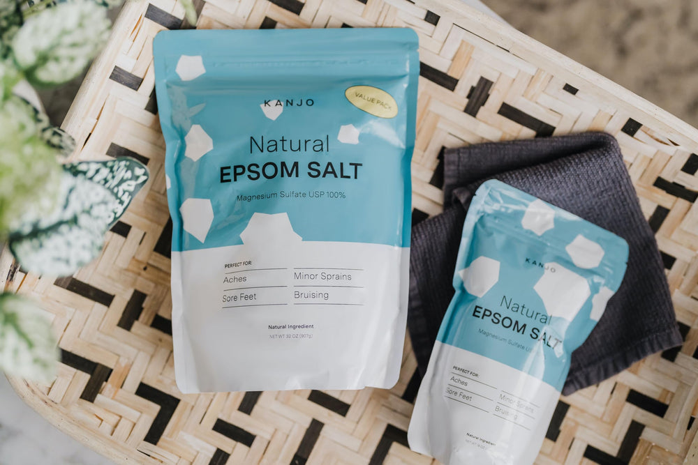 Kanjo Epsom salt-home-spa ritual creates a peaceful at-home routine.