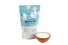 Kanjo Epsom salt-relaxing-bath-time evokes a spa-like session at home.