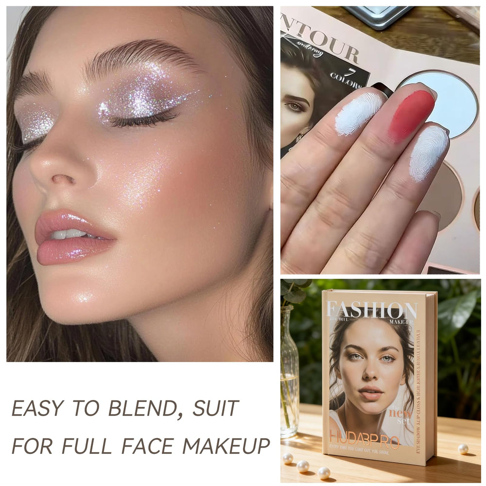 K'APEINE 67-Colors Palette eyeshadow swatches reveal rich pigment and blendable texture.