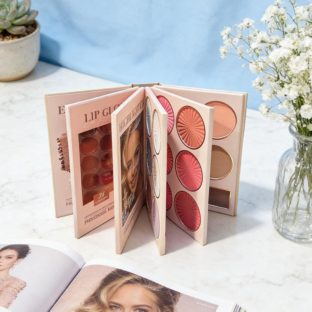 K'APEINE 67-Colors Palette open book layout keeps products organized for quick access.