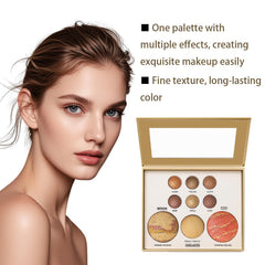 K'APEINE All in One Baked Palette on-the-go use with compact mirror