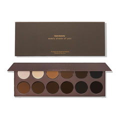 Kara Beauty Eyebrow Kit open palette with 16 shades for versatile shaping.