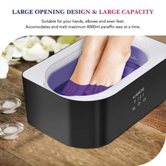 Karite wax bath illustrating quick melt capability