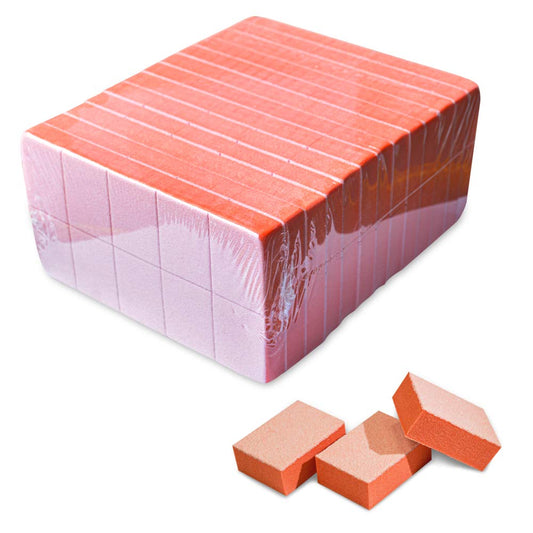 Karlash nail mini buffer block dual-sided 80/100 grit close-up for smoothing nails.