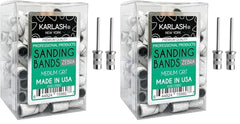 Karlash Zebra medium grit sanding bands in action for precise shaping