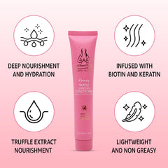 Karma Beauty Replenishing Truffle Leave-In supports moisture for color-treated hair