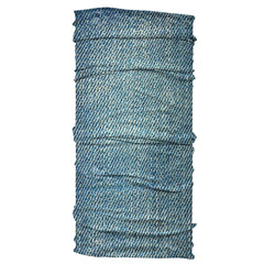 Karma Denim Color Headband with artful pattern for unique daily looks