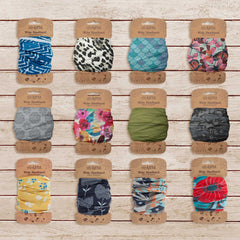 Karma Denim Color Headband used as scarf for versatile outfits