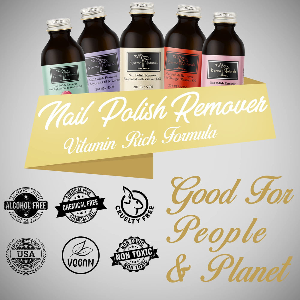 Karma Organic nail polish remover wipes for quick color removal