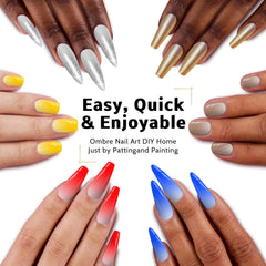 Karroy 100 sponges for seamless gradient blending in nail art