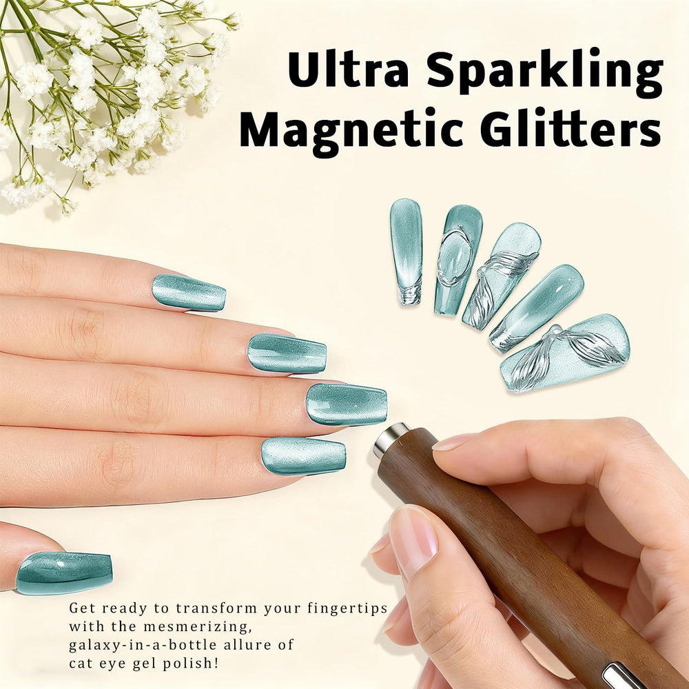 Karroy Cat Eye Gel Polish brown creates warm, earthy depth