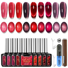Karroy Cat Eye gel polish bottle showing magnetic color for chic nails