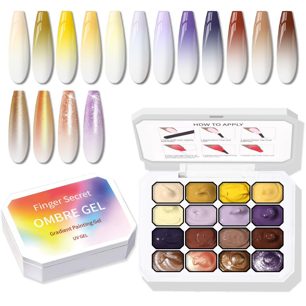 Karroy easy-use steps help you create gradient nails at home.