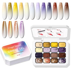 Karroy easy-use steps help you create gradient nails at home.