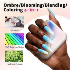 Karroy grabber tool helps steady hand during ombre painting.