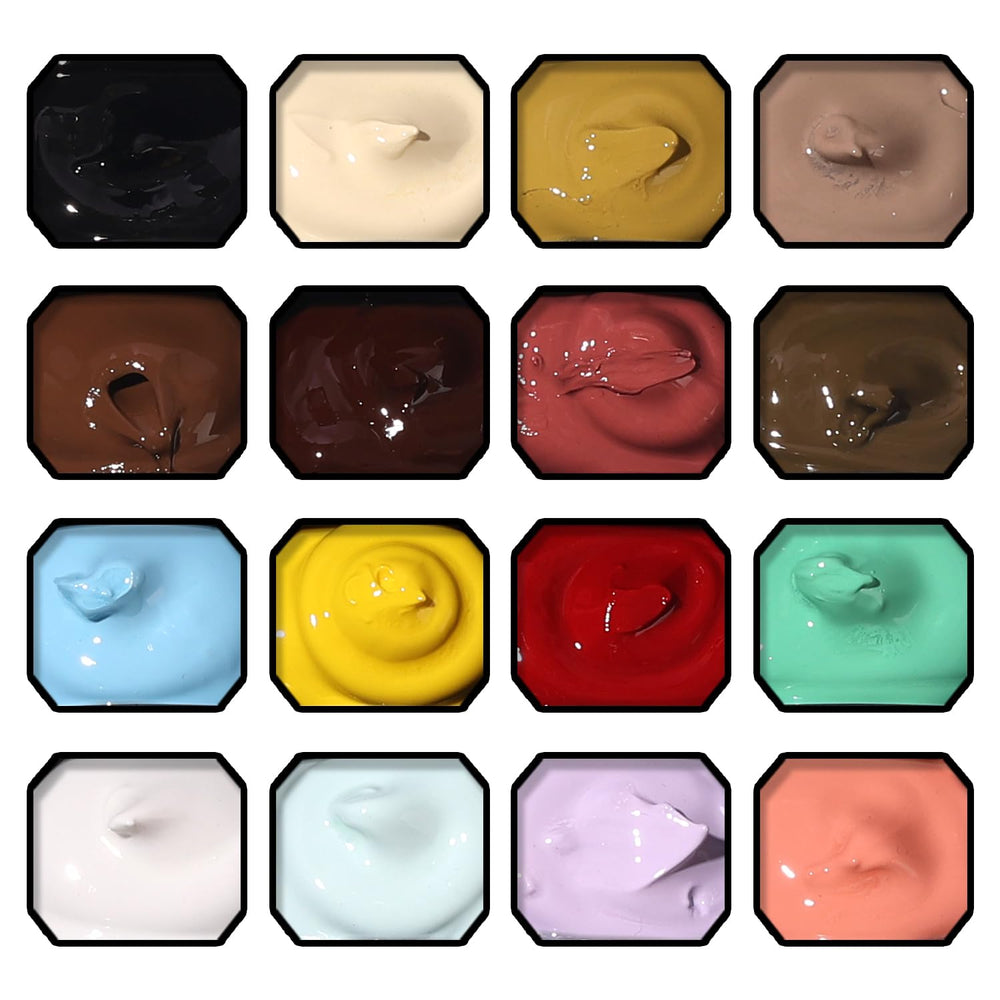 Karroy gradient-dabbing technique helps smooth color transitions.