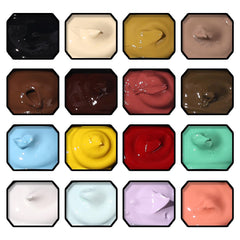 Karroy gradient-dabbing technique helps smooth color transitions.
