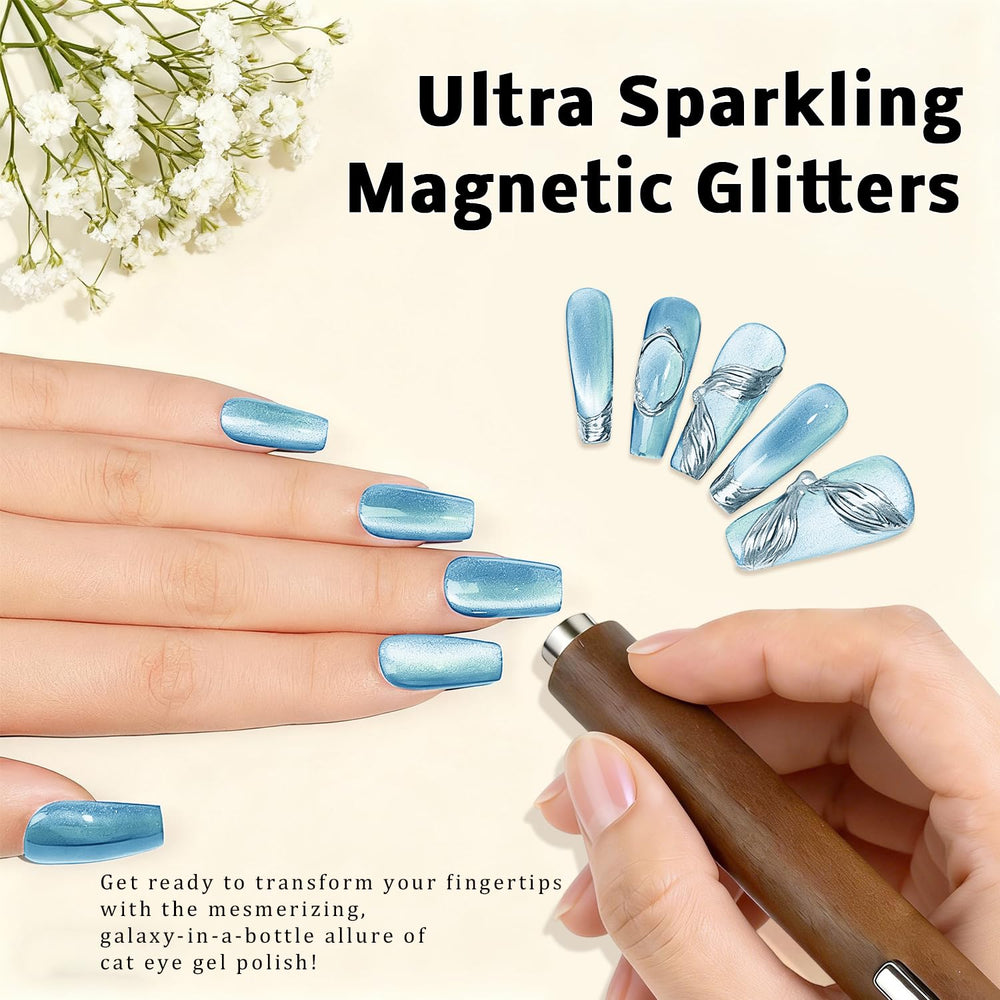 Karroy holographic glitter polish adds galaxy-inspired shimmer and depth.
