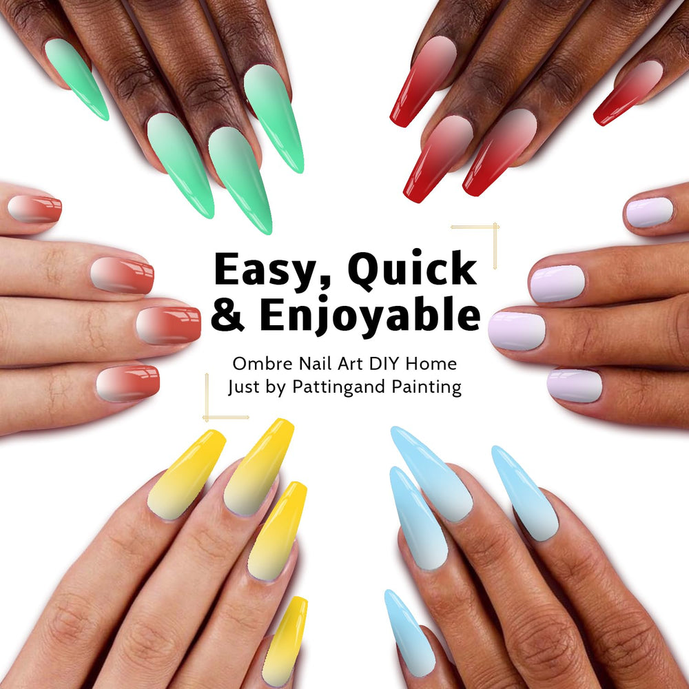 Karroy 6 nail art brushes for precise lines and details.