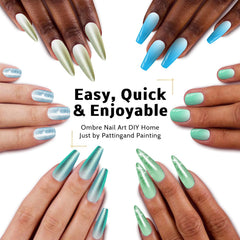 Karroy ombre gel palette designed for beginner-friendly gradient nail art.