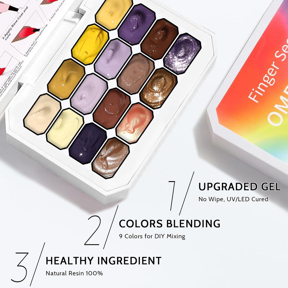 Karroy solid nail gel delivers pigmented, bold gradient finishes.